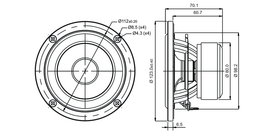 4" SB12CACS25-8 / Ceramic